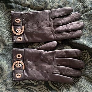 Coach leather gloves size 7 1/2